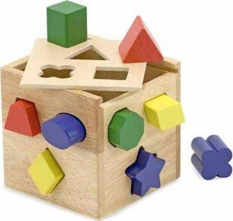 Melissa & Doug Ahşap Küp Şekil Bulmaca