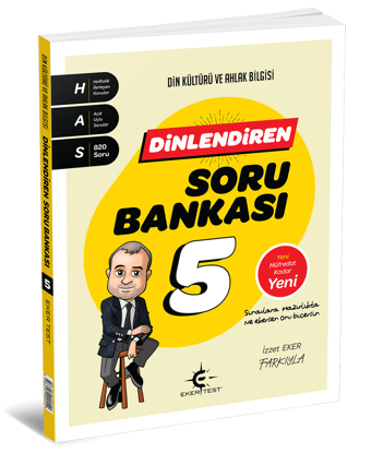 Eker Test 5 Sınıf Din Kültürü Dinlendiren Soru Bankası  - Eker Test Yayınları