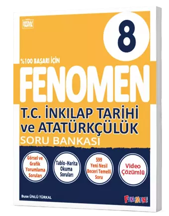 Fenomen Okul 8 Sınıf İnkılap Tarihi Soru Bankası LGS - Fenomen Yayıncılık