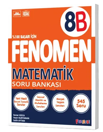 Fenomen Okul 8 Sınıf Matematik B Soru Bankası LGS - Fenomen Yayıncılık