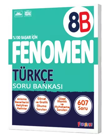 Fenomen Okul 8 Sınıf Türkçe B Soru Bankası LGS - Fenomen Yayıncılık