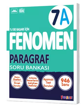 Fenomen Yayınları 7 Sınıf Paragraf A Soru Bankası - Fenomen Yayıncılık