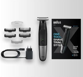 Braun Series X 4D Bıçak İle Sakal Ve Vücut Traş Makinesi Islak Kuru Kullanım