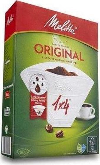 Melitta Original 1x4 80'li Filtre Kahve Kağıdı