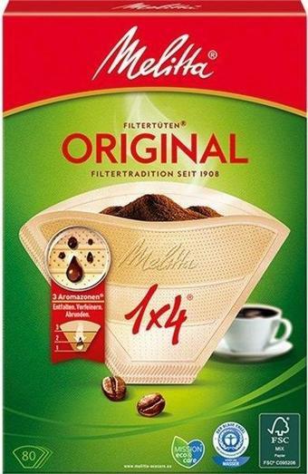 Melitta 1X4/80 Orıgınal Kahverengi Nb Az 2012 Filtre Kağıdı Kahverengi