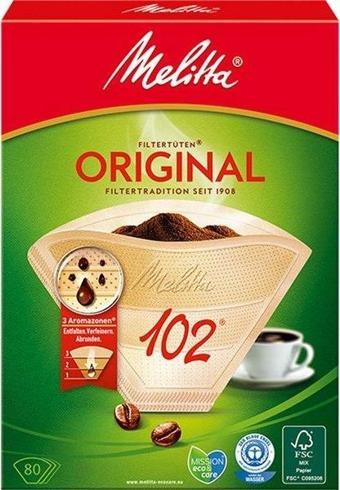 Melitta 102/80 Orıgınal Aromazones Nb Dn Az Eu 2012 9Er Filtre Kağıdı Kahverengi