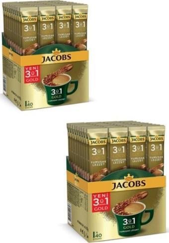 Jacobs Yumuşak Gold 3 Ü 1 Arada 40 Lı X 2 Paket