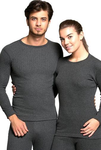 Thermoform Soft Unisex Uzun Kol Fanila ANTRASiT