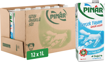 Pınar %1 Yağlı Süt 1 L x 12 Adet