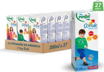 Pınar Çocuk Devam Sütü 200 ml x 27 Adet