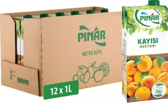 Pınar Meyve Nektarı Kayısı 1 L x 12 Adet