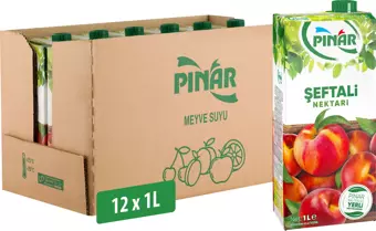 Pınar Meyve Nektarı Şeftali 1 L x 12 Adet