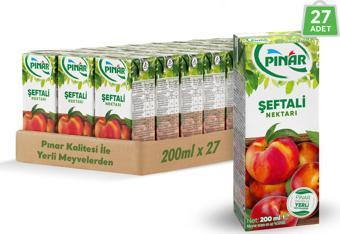 Pınar Meyve Nektarı Şeftali 200 ml x 27 Adet