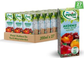 Pınar Meyveli İçecek Akdeniz 200 ml x 27 Adet