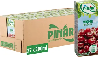 Pınar Meyveli İçecek Vişne 200 ml x 27 Adet