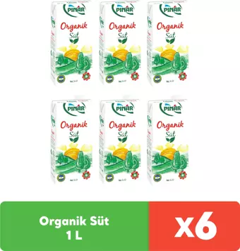 Pınar Organik Süt 1 L x 6 adet