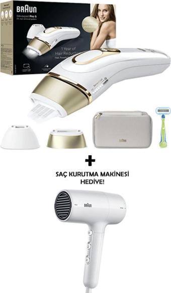 Braun IPL Silk·expert Pro 5, PL5152 - BRHD210E HD2.1 Saç Kurutma Makinesi Hediyeli