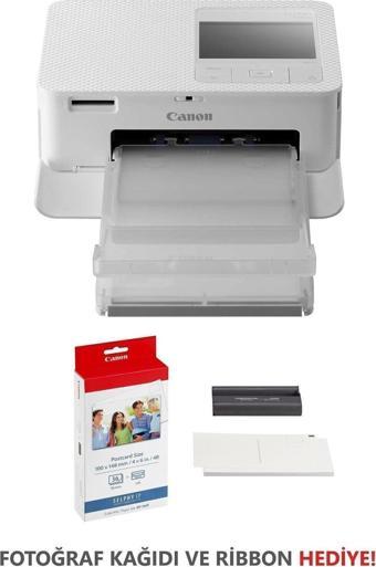 Canon Selphy Cp1500 Beyaz Fotoğraf Yazıcısı Kp-36ip Fotoğraf Kağıdı Seti