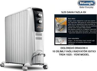 Delonghi Trd4 1025 1500 - 2500 W 10 Dilim Yağlı Radyatör Beyaz