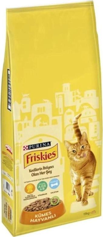 friskies Kümes Hayvanlı Yetişkin Kedi Kuru Maması 15 Kg