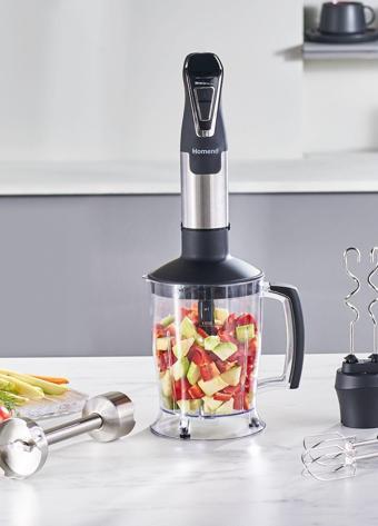 Homend Handmaid 1966h Inox Xlarge Hazneli, Çift Bıçaklı Blender Set