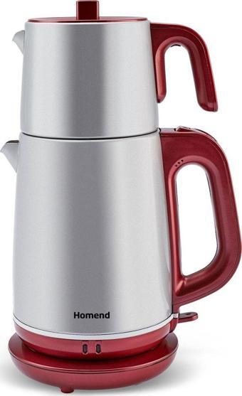 Homend Royaltea 1772h Kırmızı Silver Çay Makinesi