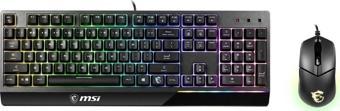 MSI Vigor Gk30 Combo Rgb Mekanik Hisli Tr Clutch Gm11 Usb Gaming Klavye Mouse Set