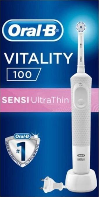 Oral-B D100 Vitality Sensi Ultra Thin Şarjlı Diş Fırçası Karton Kutulu