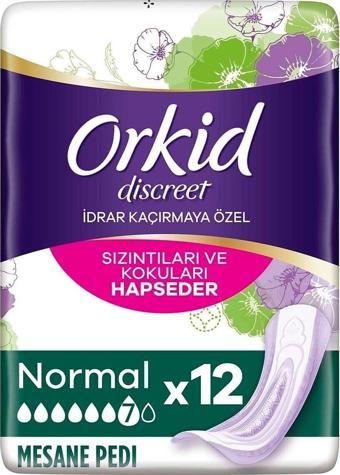 Orkid Discreet Mesane Pedi Normal 12 Adet Idrar Kaçırmaya Özel