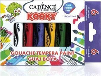 Cadence Kooky Guaj Boya ( Tempera ) 6'Lı Set 15Ml