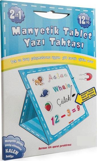 Mavi (Erkek) Manyetik Tablet Yazı Tahtası Kalem Hediyeli