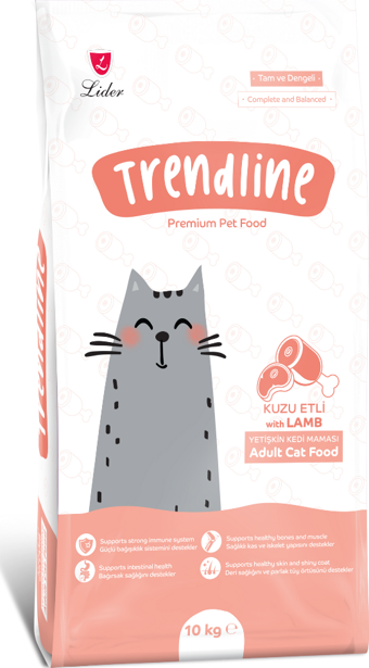 Trendline Kuzu Etli Yetişkin Kedi Maması 10 kg