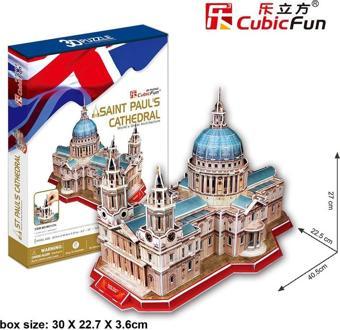 Cubic Fun 3D 107 Parça Puzzle Aziz Paul Katedrali - İngiltere