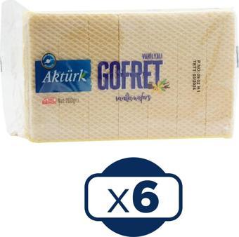 Aktürk Sade Gofret 200 gr 6 lı