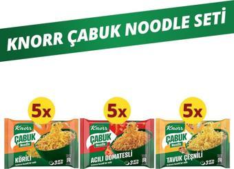 Knorr Çabuk Noodle Seti 15 li (Köri-Tavuk-Acılı Domates)