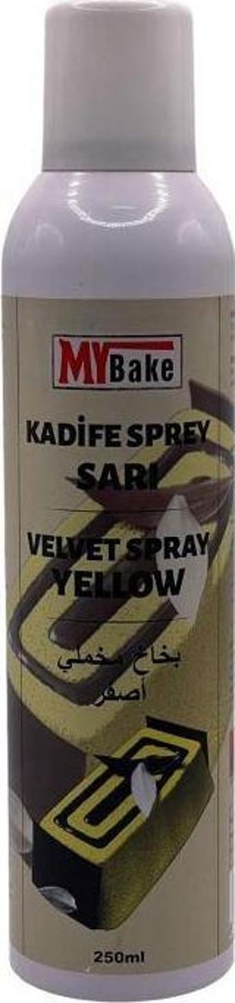 MY BAKE SARI KADİFE GIDA BOYASI SPREY 250 ML