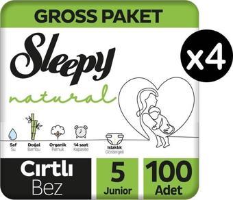 Sleepy Natural 5 Numara Junior 400'lü Bebek Bezi