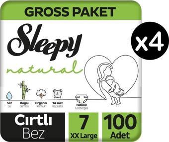 Sleepy Natural 7 Numara XX Large 400'lü Bebek Bezi