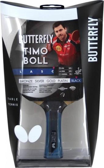 Butterfly Timo Boll Black Masa Tenisi Raketi ITTF Onaylı 85031