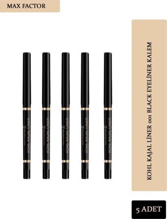 Max Factor Khol Kajal Liner 001 Black - 5 ADET