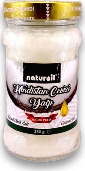 Naturoil Hindistan Cevizi Yağı Soğuk Pres 250Gr