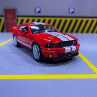 Kinsmart 2007 Shelby Gt500 1/36 Ölçek Diecast Metal Model Araba Oyuncak Araba Çek Bırak