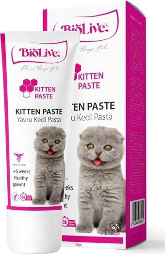 Biolive Kitten Yavru Kediler İçin Malt Vitamin Paste 100gr