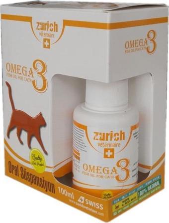 Zurich Cat Omega-3 Balık Yağı Tüy Döküm Önleyici/Tüy Sağlığı 100ml