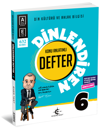 Eker Test 6 Sınıf Din Kültürü Dinlendiren Defter  - Eker Test Yayınları