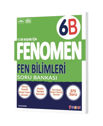 Fenomen Yayınları 6 Sınıf Fen Bilimleri B Soru Bankası - Fenomen Yayıncılık