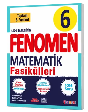 Fenomen Yayınları 6 Sınıf Matematik Konu Fasikülleri 6 Konu - Fenomen Yayıncılık