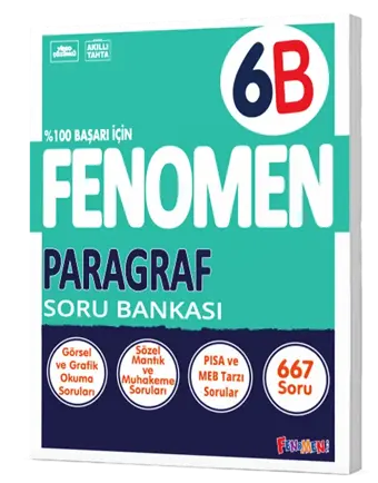 Fenomen Yayınları 6 Sınıf Paragraf B Soru Bankası - Fenomen Yayıncılık