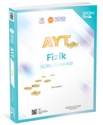 345 AYT Fizik Soru Bankası - Üç Dört Beş Yayınları