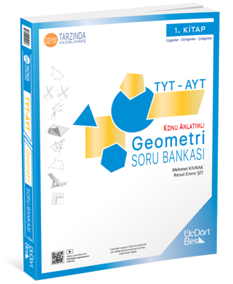 345 TYT-AYT Geometri Soru Bankası (1. Kitap) - Üç Dört Beş Yayınları